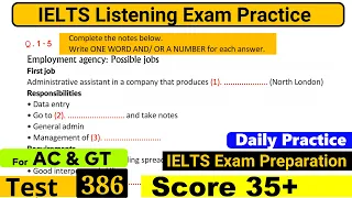 IELTS Listening Practice Test 2023 with Answers [Real Exam - 386 ]