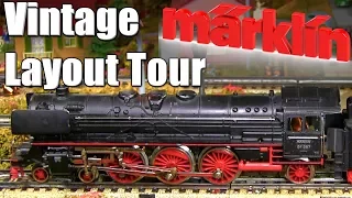 Vintage Marklin HO Scale Model Railroad Layout Tour 1950s Märklin Model Railway