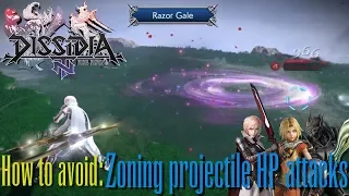 [Dissidia NT] - How to avoid Zoning Projectile HP attacks