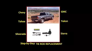 How to replace inner and outer tie rods (moog) GM Chevy SIlverado Sierra Tahoe Suburban