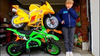 Funny Video Children Baby Ride on New Dirt Cross Bike Power Wheel Pocket Bike Magic Hide and Seek