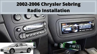 2002-2006 Chrysler Sebring and Dodge Stratus Radio Installation DIY How To