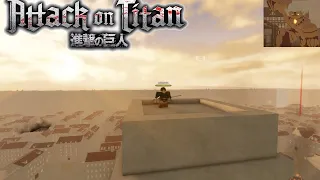 Attack on titan freedom war beta Roblox Armored titan gameplay