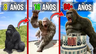 SOBREVIVÍ 99 AÑOS como KING KONG en GTA 5