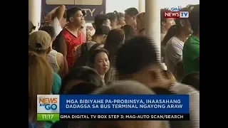 Mga bibiyahe pa-probinsya, inaasahang dadagsa sa bus terminal ngayong araw