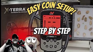 Minelab X-Terra Pro Easy Coin Setup - Step-by-Step Instruction