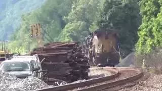 Norfolk Southern Dispatcher gives hospital train orders @ Sewickley, PA derail site 7/3/14  00041