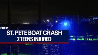 St. Pete boat crash critically injures 2 teenage boys