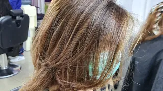 grey roots and highlights