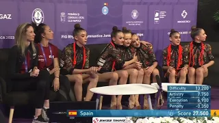 Junior Group Spain (ESP) 5 ropes FINAL Rhythmic Gymnastics Junior World Championships 2023