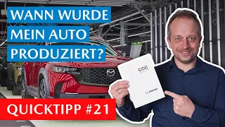 Easily and Quickly Determine the Production Date of Your Own Car! | QuickTip #21