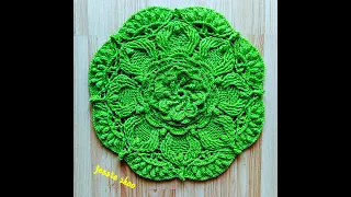 crochet mandala doily #29/virkattu mandala liina/te kutikuti mandala /зүүгээр мандал/hekle mandala
