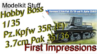 First impressions, Hobby Boss, 1/35, Pz.Kpfw 35R(F). 3.7cm Pak 35/36