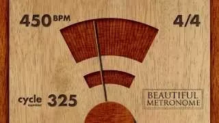 450 BPM 4/4 Wood Metronome HD