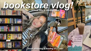 VLOG📚: a day in my life, book shopping, huge book haul, & reading vlog!