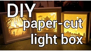 How to Make a Paper-cut Light Box : DIY