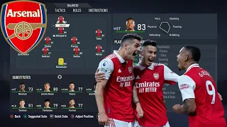 FIFA23-HOW TO PLAY LIKE ARSENAL VS TOTTENHAM HOTSPUR 3-1 FORMATION TACTICS AND INSTRUCTIONS