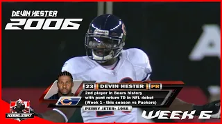 DEVIN HESTER HIGHLIGHTS (2006) CHICAGO BEARS VS ARIZONA CARDINALS (NFL WEEK 6)