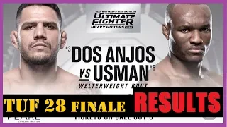 THE ULTIMATE FIGHTER - TUF 28 FINALE RESULTS