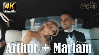 Arthur + Mariam's Wedding 4K UHD Highlights at Palladio hall st Leon Church and Greystone Mansion