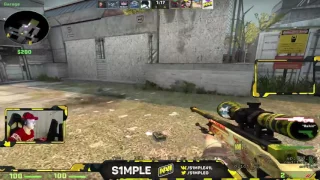 CS:GO s1mple plays Faceit on Cache