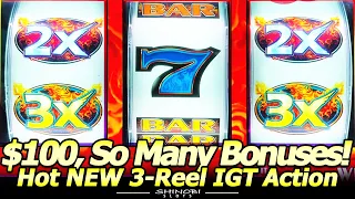 $100 In, So Many Bonuses! NEW Legend of the 3x 2x Phoenix 3-Reel Slot Machine!
