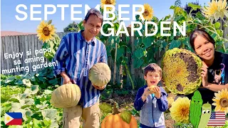 ENJOY SI PAPA SA AMING GARDEN! || Garden and Farm Update 🍅🐐|| Fil-Am Family Vlog