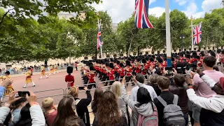 Colonel's Review Trooping the Colour March Up The Mall 2022