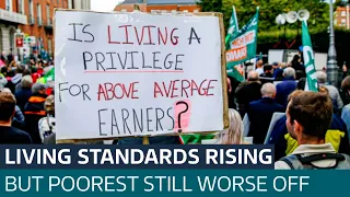 UK living standards slowly rising, but poorest are thousands of pounds worse off | ITV News