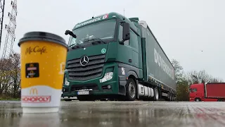 POV Truck Driving MERCEDES ACTROS in GERMANY #trucks #truck #driver #pov #hgv