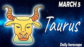 ❎ HOROSCOPE FOR TODAY ❎ TAURUS DAILY HOROSCOPE taurus March 5, 2023 ♉️ horoscope tarot