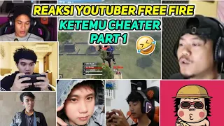 REAKSI YOUTUBER FREE FIRE KETEMU CHEATER !! FRONTAL GAMING | CEPCIL | LETDA HYPER