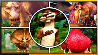 ICE AGE: DAWN OF THE DINOSAURS - ALL BOSSES (PS2, NDS , PS3, Wii, Xbox 360) 1080p