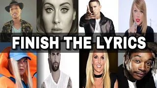 FINISH THE LYRICS | Most Popular Songs Ever🎵 Finish the lyrics TikTok 2023