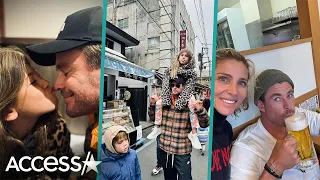 Chris Hemsworth & Elsa Pataky Share Loved Up Family Photos From Japan Vacation