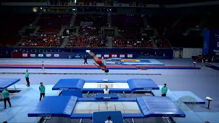 WALKES Corey (GBR) M - 2022 Trampoline Worlds, Sofia (BUL) - Q Trampoline Exercise 2