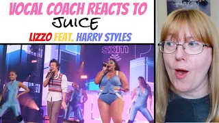 Vocal Coach Reacts to Lizzo Feat. Harry Styles 'Juice' LIVE