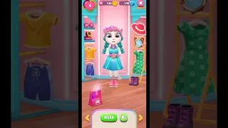 I tried to dress up like AI HOSHINO ❤️😌 in my talking angela 2 #gameplay #mytalkingangela2