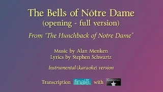 "The Bells of Notre Dame" (opening) Full reconstruction version / karaoke / Finale with Garritan