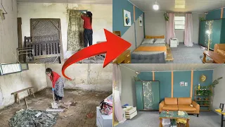 The girl renovate the old dilapidated house into a beautiful house  part 2