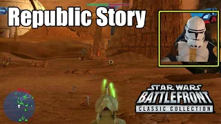 The Geonosis Battle Is So Hard, Full Republic Story- Star Wars Battlefront Classic Collection