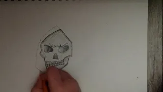 How to draw skeletor from He-man (time lapse)