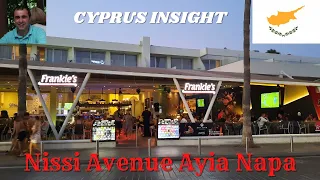 Nissi Avenue Ayia Napa Cyprus - An Evening Stroll.