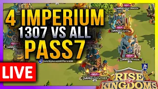 1307 (1AVG) vs ALL: PASS7 Opening 🔥 LIVE! 1440p 🔴 C11222 #2000 #1623 #1052 #1166 - Rise of Kingdoms