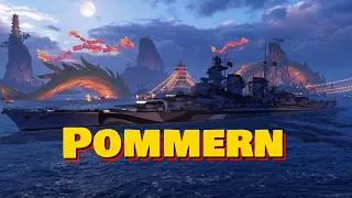 Meet The Pommern! Tier 8 German Battleship (World of Warships Legends)