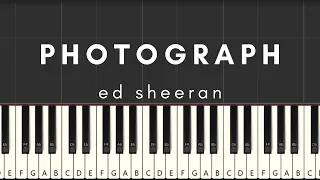 Ed Sheeran - Photograph | Piano Tutorial