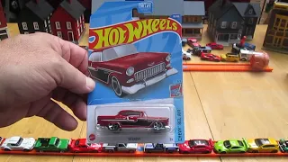 Red '55 Chevy - 2022 Hot Wheels Toy Car Uboxing and Review - Bel-Air Series 1/5 1955 Chevrolet