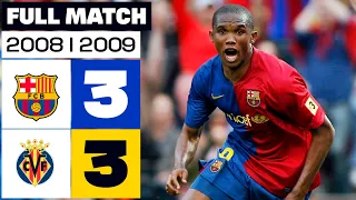 FC Barcelona - Villarreal CF (3-3) LALIGA 2008/2009 FULL MATCH