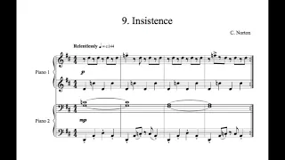 C. Norton - 9. Insistence - Microjazz Piano duets collection 2 for piano four hands (score)