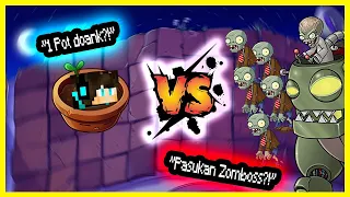 Plant Vs Zombie 1 Hanya Menggunakan 1 Pot Doank?! (Tantangan Comment?!)